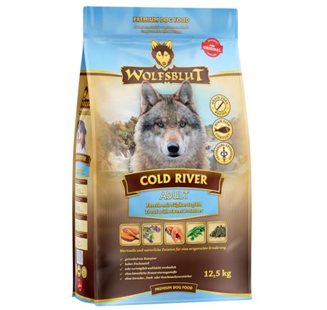 WOLFSBLUT Cold River - Forelle mit Skartoffeln - Adult - 6 x 395g 2