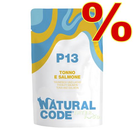 Natural Code P13 - Tonno e Salmone - 24 x 70g