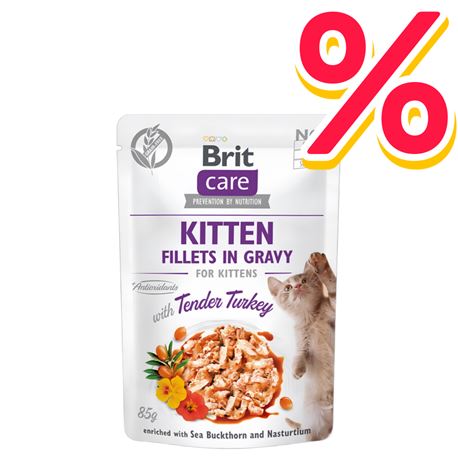 Brit Care Cat Pouch Kitten - Gravy - 24x85g