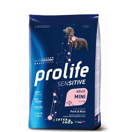 PROLIFE Sensitive Adult Pork & Rice - Mini - 7kg