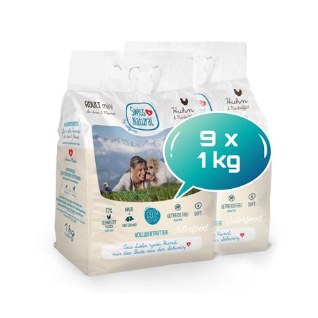 Swiss Natural Soft ADULT mini Huhn & Kartoffel - 9kg 1