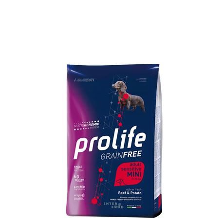 PROLIFE Grain Free Adult Sensitive Beef & Potato - Mini - 600g