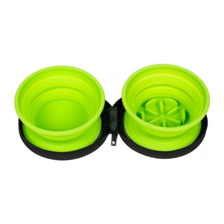 KIWI WALKER - Travel double Bowl - Green - ML - a.i.