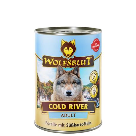 WOLFSBLUT Cold River - Forelle mit Skartoffeln - Adult - 6 x 395g 1