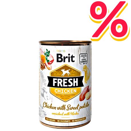 Brit Fresh Chicken with Sweet Potato - 6x400g