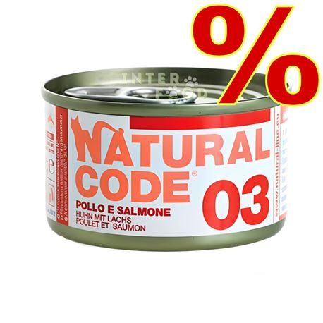 Natural Code 03 - Pollo e Salmone - 24 x 85g