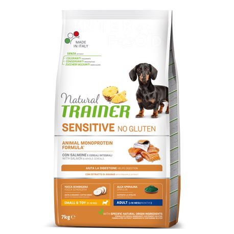 Natural TRAINER Sensitive No Gluten Mini Salmone - 7kg