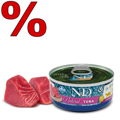 FARMINA N&D NATURAL - TUNA - 24x70gr