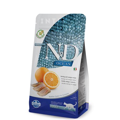 FARMINA N&D OCEAN -  HERRING & ORANGE ADULT - 1,5kg 1