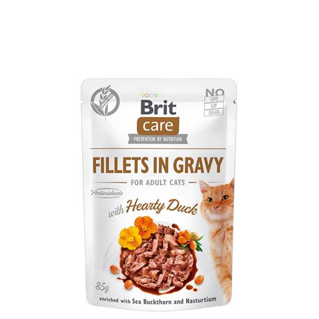 Brit Care Cat Pouch Hearty Duck - Gravy - 85g 1