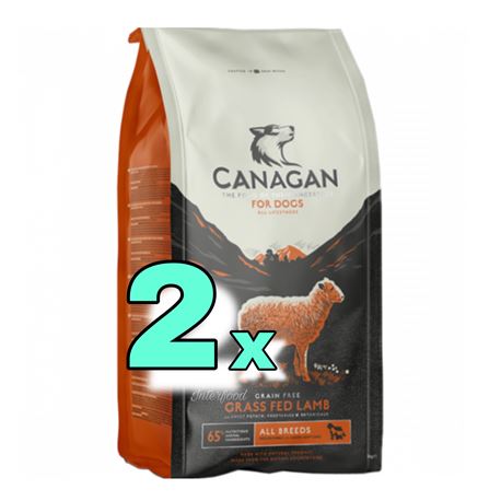 CANAGAN Grass-Fed Lamb 2 x 12kg + 2 x lattine + 1 biscotti