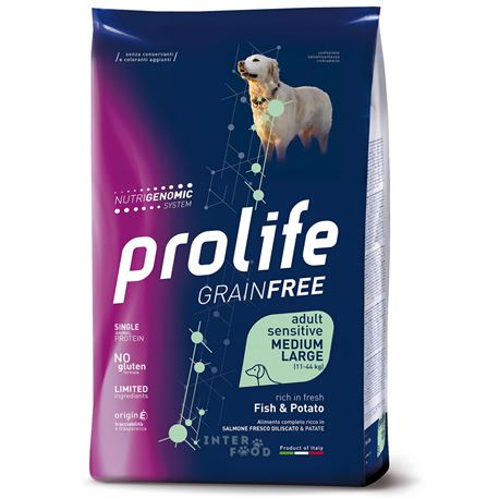 PROLIFE Grain Free Adult Sensitive Fish & Potato - Medium/Large - 10kg