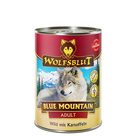 WOLFSBLUT Blue Mountain - Wild mit Skartoffeln - Adult - 6 x 395g