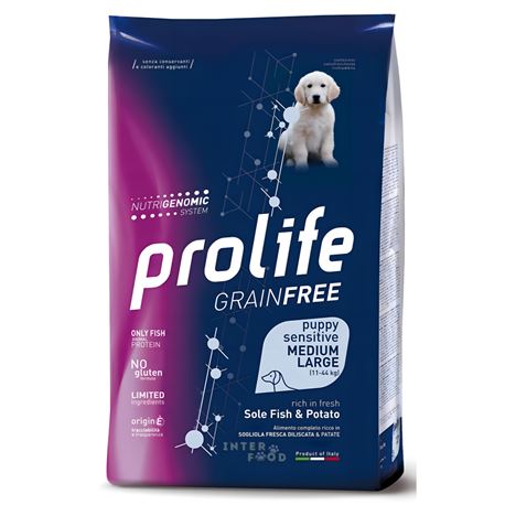 PROLIFE Grain Free Puppy Sensitive Sole Fish & Potato - Medium/Large - 10kg