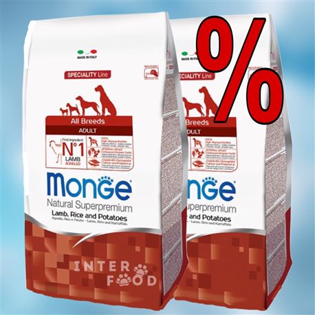 Monge SL All Breeds Agnello, Riso e Patate - 2x12kg