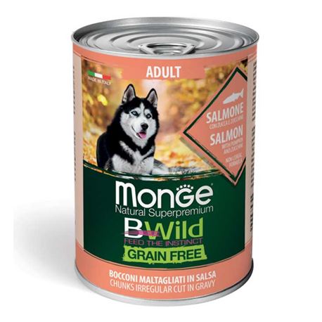 Monge B-Wild Grain Free All Breed Adult Acciughe con Patate e piselli - 2,5kg 2