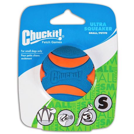 CHUCKIT! Ultra Squeaker Ball-S - pallina ultra squittio