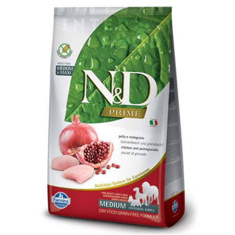 FARMINA N&D PRIME - CHICKEN & POMEGRANATE ADULT MEDIUM & MAXI - 2,5kg