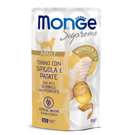 Monge Supreme - Tonno con Spigola e Patate - Adult - 80g