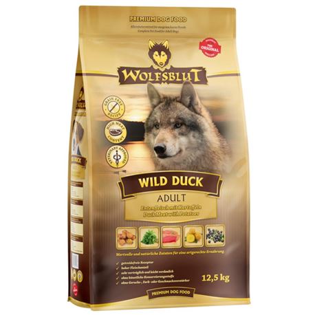 WOLFSBLUT Wild Duck - Ente und Kartoffel - Adult - 12,5kg