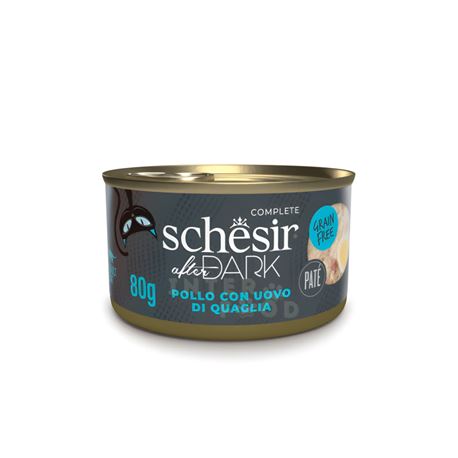 Schesir After Dark gatto - Pollo con uovo di quaglia - in pat - 80g