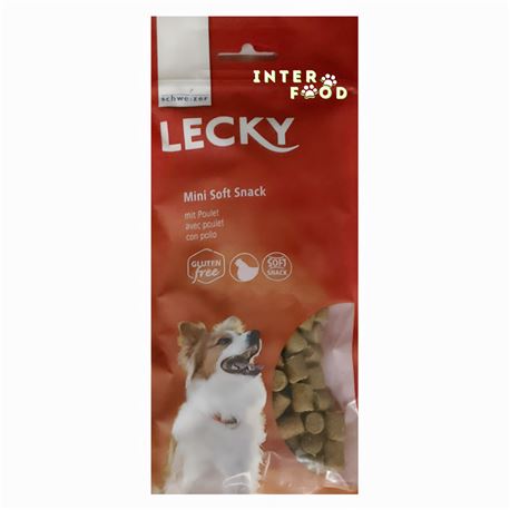 Schweizer - Lecky Mini Soft Snack - Bocconcini per cani con pollo - 130gr