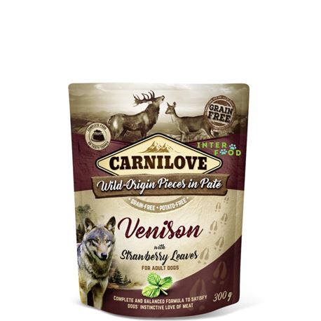 Carnilove Adult - Venison with Strawberry Leaf - 300g 1