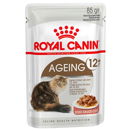 ROYAL CANIN Ageing 12+ Gravy - Cibo umido per gatti - 12 x 85g