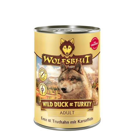 WOLFSBLUT Wild Duck & Turkey - Ente & Truthahn - Adult - 6 x 395g 1