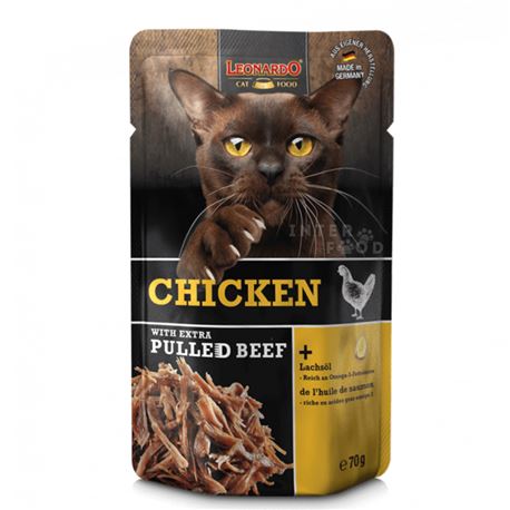 LEONARDO Chiken + extra pulled Beef - 70g