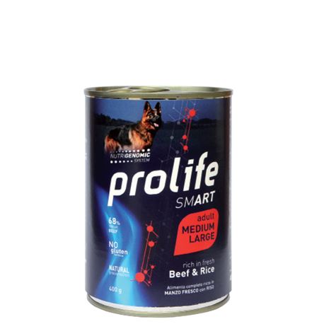 PROLIFE Smart Adult Beef & Rice - Medium/Large - 6 x 800g