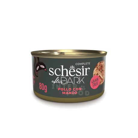 Schesir After Dark gatto - Filetti di Pollo con manzo - in brodo - 80g