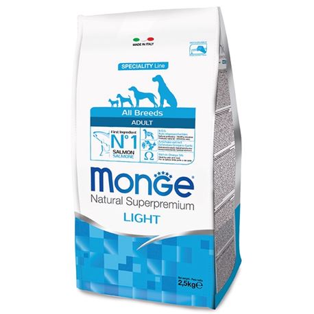 Monge SL All Breeds Light Salmone e Riso 2,5kg 1