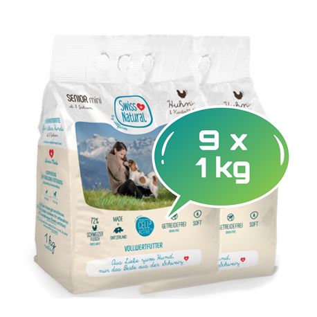 Swiss Natural Soft SENIOR mini Huhn & Kartoffel - 9kg 1