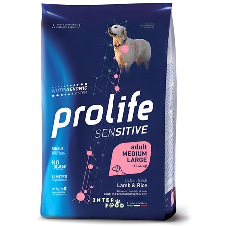 PROLIFE Sensitive Adult Lamb & Rice - Medium/Large - 10kg