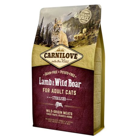 Carnilove Adult - Lamb & Wild Boar - Sterilised - 2kg