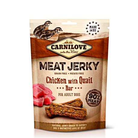 Carnilove Meat Jerky Chicken with Quail Bar - 100g