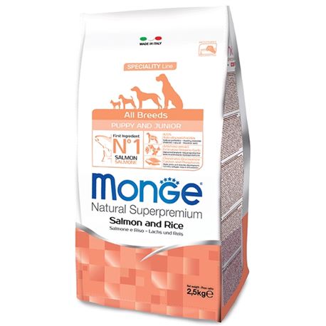 Monge SL All Breeds Puppy & Junior Salmone e Riso 12kg