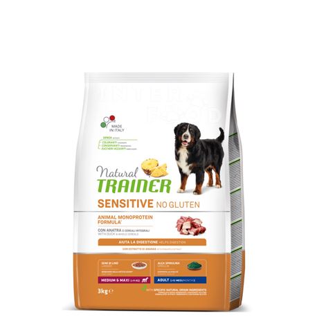 Natural TRAINER Sensitive No Gluten MediumMaxi Adult Anatra - 3kg