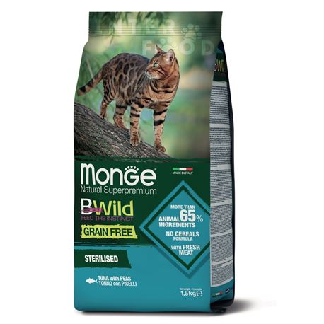 Monge Natural Superpremium Bwild Grain Free Adult Sterilised - Tonno con Ortaggi - 100g 2