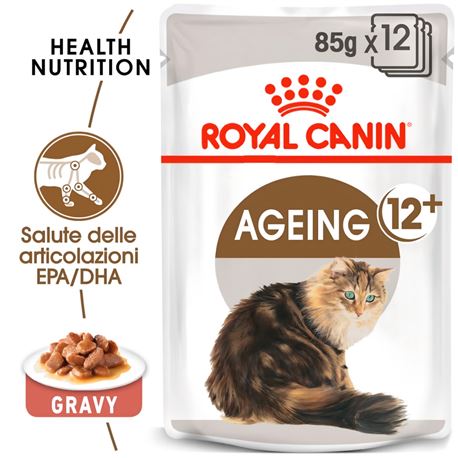 ROYAL CANIN Ageing 12+ Gravy - Cibo umido per gatti - 12 x 85g 2