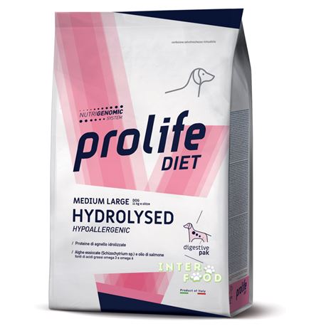 PROLIFE DIET - Hydrolysed Hypoallergenic - Medium/Large - 8kg