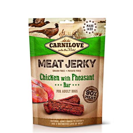 Carnilove Meat Jerky Chicken with Pheasant Bar - 100g