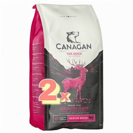 CANAGAN Country Game 2x12kg + 2 x lattine + 1 x biscotti