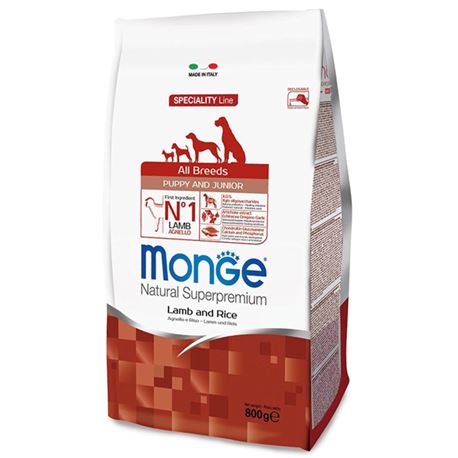 Monge SL All Breeds Puppy & Junior Agnello e Riso - 12kg 1