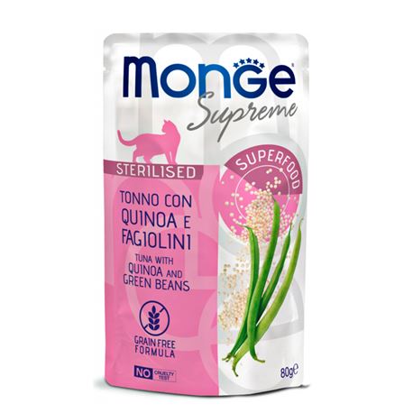 Monge Supreme - Tonno con Quinoa e Fagiolini - Sterilised - 80g 1