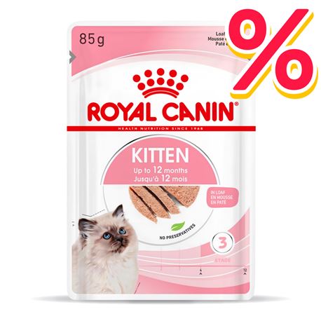 ROYAL CANIN Kitten in Mousse - Alimento umido per gatti - 12 x 85g