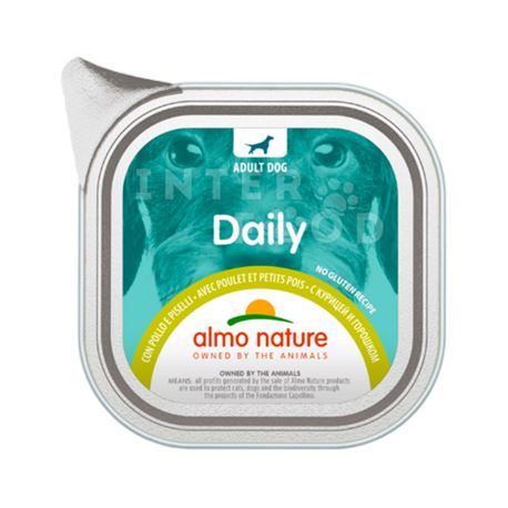 ALMO NATURE Daily No Gluten Recipe con Pollo e Piselli - 100g