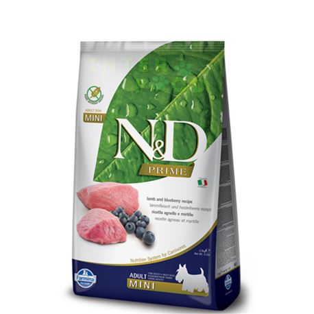 FARMINA N&D PRIME - LAMB & BLUEBERRY ADULT MINI - 800gr 1