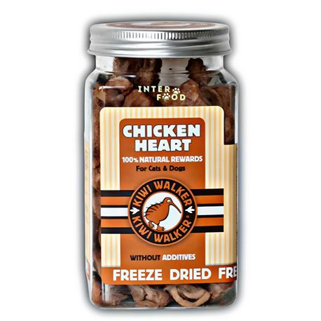 KIWI WALKER - Freeze Dried - CHICKEN HEART - 80g 1